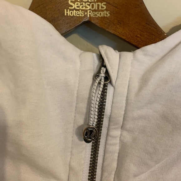 Lululemon White Scuba Hoodie - Picture 4 of 4